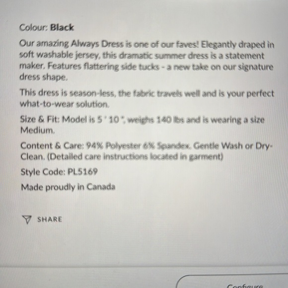 NWT Periphery Black Dress 🇨🇦 - Picture 3 of 9